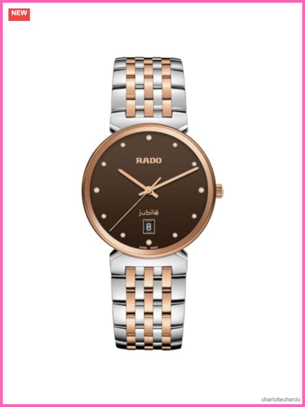 Rado Florence Unisex Quartz Swiss Watch 38mm Sapphire Stainless Steel PVD